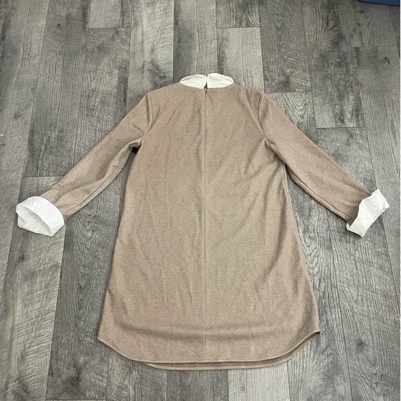 Tuckernuck Women's Pomander Place Claiborne Mini Dress Khaki Tan - Picture 7 of 8